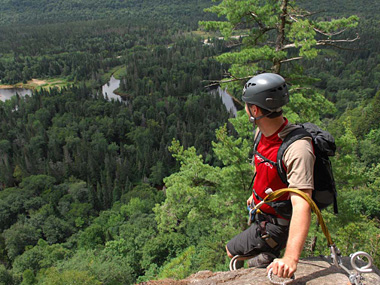 Au sommet de la Via ferrata