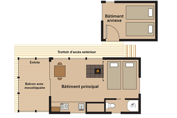 plan chalet exp. 4 personnes